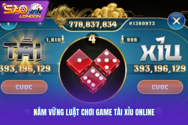 Nắm vững luật chơi game tài xỉu online